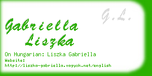 gabriella liszka business card